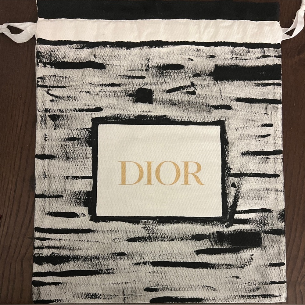Handcrafted Dior Painted Canvas Bag By Kaya Gravitter (me)